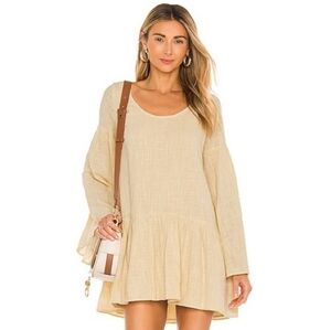 Free People Kyleigh Mini Dress in Sunbath Small